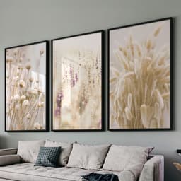 Kit Quadros Decorativos Floral Provence